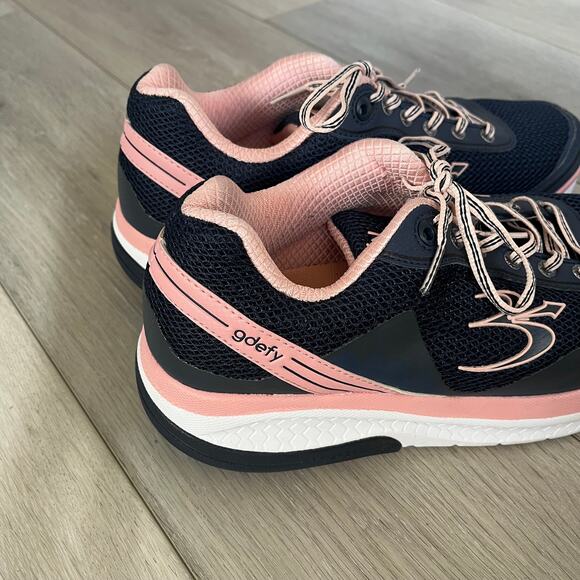 Gdefy 'Gravity Defyer' Mighty Walk Women's 10.5 Sneaker Tennis Shoe Blue Pink - Picture 5 of 12